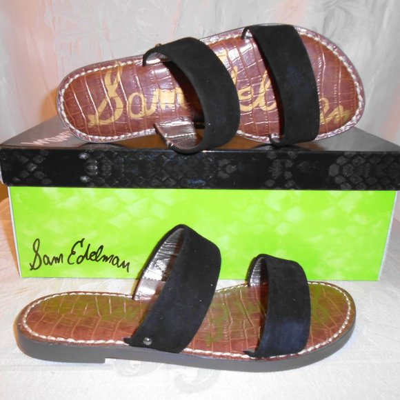 Sam Edelman Shoes - New SAM EDELMAN Gala Black Suede Sandals 5 $60